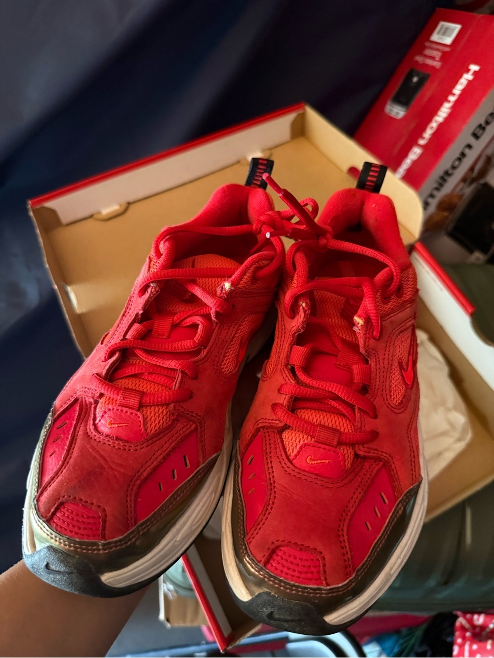 Nike Women’s Red M2K Tekno Athletic Sneakers